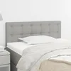 Image de Tête de lit Gris clair 100x5x78 88 cm Tissu