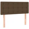 Image de Tête de lit Marron Foncé 100x5x78 88 cm Tissu