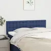 Image de vidaXL Têtes de lit 2 pcs Bleu 72x5x78/88 cm Tissu