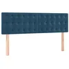 Image de vidaXL Têtes de lit en velours bleu foncé 72 x 5 x 78/88 cm