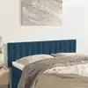 Image de vidaXL Têtes de lit 2 pcs Bleu foncé 72x5x78/88 cm Velours