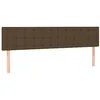 Image de vidaXL Têtes de lit Marron foncé 160 x 5 x 78/88 cm Tissu