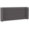 Image de vidaXL Oreille de tête de lit 2 pcs Gris 40 x 16 x 5 cm, Lit rectangulaire Moderne, tête de lit en Mousse, Meuble Contemporain, déco Minimaliste, Confort pour Dormir