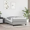 Image de Matelas de lit à ressorts ensachés Gris clair 90x200x20cm Tissu