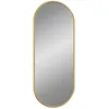 Image de vidaXL Miroir Mural Doré 60x25 cm Ovale