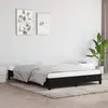 Image de vidaXL Cadre de lit sans matelas noir 140x200 cm tissu