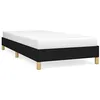 Image de vidaXL Cadre de lit sans Matelas Noir 90x200 cm Tissu