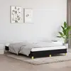 Image de vidaXL Cadre de lit sans matelas noir 140x190 cm tissu