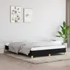 Image de vidaXL Cadre de lit sans matelas noir 140x200 cm tissu