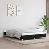 Image de vidaXL Cadre de lit sans Matelas Noir 160x200 cm Tissu