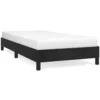 Image de Cadre de lit sans matelas noir 100x200 cm velours
