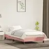 Image de vidaXL Cadre de lit sans matelas rose 100x200 cm velours