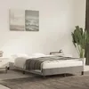 Image de Cadre de lit sans matelas gris clair 120x200 cm velours