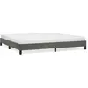 Image de vidaXL Cadre de lit sans matelas gris foncé 200x200 cm velours