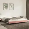 Image de vidaXL Cadre de lit sans matelas rose 200x200 cm velours