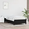 Image de Cadre de lit sans matelas noir 90x190 cm tissu