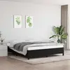 Image de vidaXL Cadre de lit sans matelas noir 180x200 cm tissu