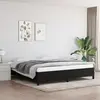 Image de vidaXL Cadre de lit sans matelas noir 200x200 cm tissu