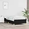 Image de vidaXL Cadre de lit sans matelas noir 100x200 cm tissu