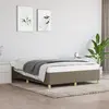 Image de vidaXL Cadre de lit sans matelas taupe 140x190 cm tissu