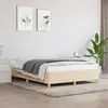 Image de vidaXL Cadre de lit sans matelas crème 140x190 cm tissu