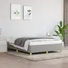 Image de vidaXL Cadre de lit sans matelas gris clair 140x200 cm tissu