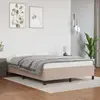 Image de vidaXL Cadre de lit sans matelas cappuccino 140x190 cm similicuir