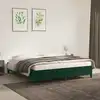 Image de vidaXL Cadre de lit sans matelas vert foncé 180x200 cm velours