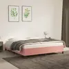 Image de vidaXL Cadre de lit sans matelas rose 180x200 cm velours