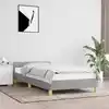 Image de vidaXL Cadre de lit sans matelas gris clair 80x200 cm tissu
