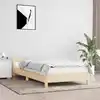 Image de vidaXL Cadre de lit sans matelas crème 100x200 cm tissu