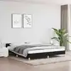 Image de vidaXL Cadre de lit sans matelas noir 160x200 cm tissu