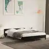 Image de vidaXL Cadre de lit sans matelas noir 140x190 cm velours