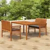 Image de vidaXL Ensemble à manger d'extérieur 3 pcs et coussins Acacia solide