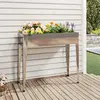 Image de vidaXL Jardinière 100,5x40,5x90 cm Acier galvanisé