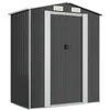 Image de vidaXL Abri de Jardin Anthracite 192x108x223 cm Acier galvanisé, Rangement de Jardin pour Les Outils, Rangement pour Outils d'extérieur, abris à Outils
