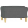 Image de Repose pied Gris foncé 60x50x41 cm Tissu