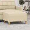 Image de vidaXL Repose-pied Crème 70x55x41 cm Tissu