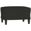 Image de Repose pied Noir 60x50x41 cm Tissu