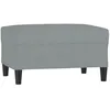 Image de vidaXL Repose-Pied Pouf de Chambre à Coucher Tabouret de Canapé Meuble de Salle de Séjour Maison Intérieur Gris Clair 70x55x41 cm Tissu