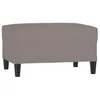 Image de vidaXL Repose-Pied Pouf de Chambre à Coucher Tabouret de Canapé Meuble de Salle de Séjour Maison Intérieur Taupe 70x55x41 cm Tissu