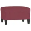 Image de vidaXL Repose-Pied Pouf de Chambre à Coucher Tabouret de Canapé Meuble de Salle de Séjour Maison Intérieur Rouge Bordeaux 60x50x41 cm Tissu