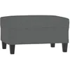 Image de Repose pied Gris foncé 70x55x41 cm Tissu