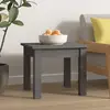 Image de vidaXL Table basse Gris 35x35x30 cm Bois massif de pin