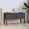Image de vidaXL Table basse Gris 102x49x55 cm Bois massif de pin