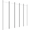 Image de vidaXL Cloison de Séparation 5 Panneaux Séparateur de Pièce Pliable Diviseur Écran d'Intimité Paravent Décoration Salon Blanc 250x200 cm Tissu