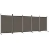 Image de vidaXL Cloison de Séparation 5 Panneaux Séparateur de Pièce Pliable Diviseur Écran d'Intimité Paravent Décoration Salon Anthracite 433x180 cm Tissu