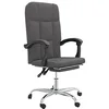 Image de vidaXL Fauteuil Inclinable de Bureau Siège Inclinable Chaise d'Ordinateur Dossier et Repose-Pied Réglables Meuble de Bureau Intérieur Gris Similicuir