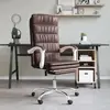 Image de vidaXL Fauteuil inclinable de bureau Marron Similicuir