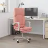Image de vidaXL Fauteuil de massage inclinable de bureau Rose Similicuir